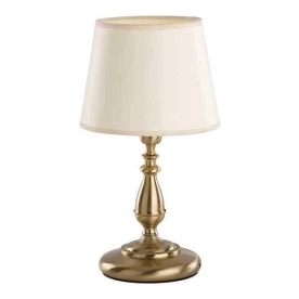 Elegancka lampka nocna antyczne złoto z abażurem AL 16078 serii ROKSANA