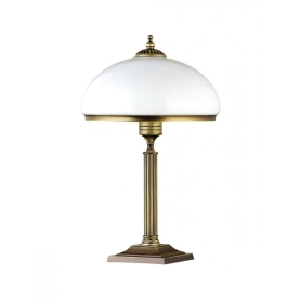 Ponadczasowa, klasyczna lampka stołowa, stare złoto JUP 626 z serii ZEUS