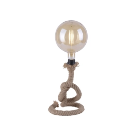 Designerska lampa stołowa, zawinięty sznur 15480-18 z serii ROPE