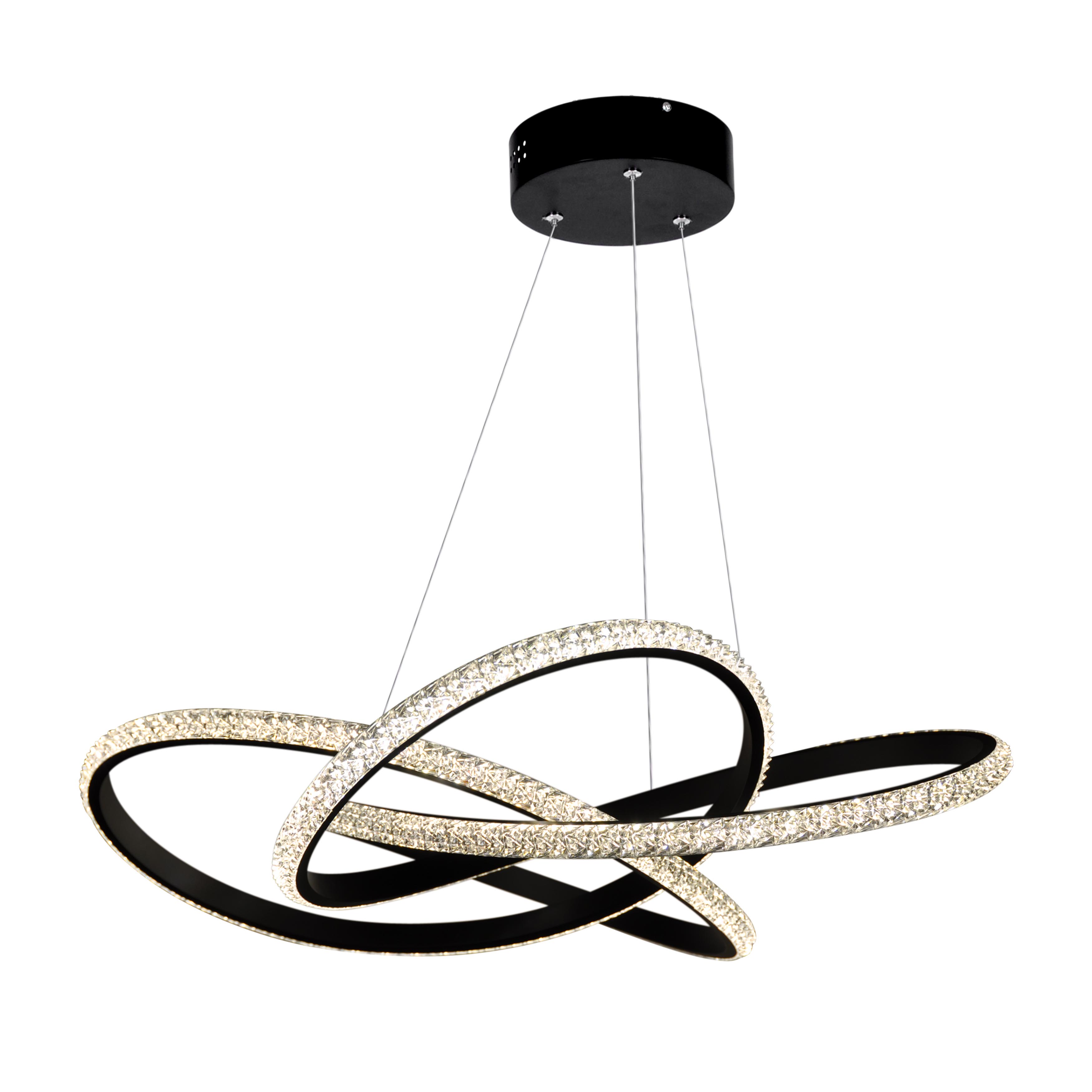Lampa wisząca zdobiona kryształkami K-8155 z serii BRIDA polskiego producenta | Kaja Oświetlenie