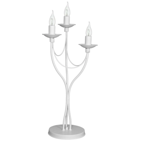Lampka biurkowa potrójna biała typu świecznik 397B/D 3-PL z serii RÓŻA