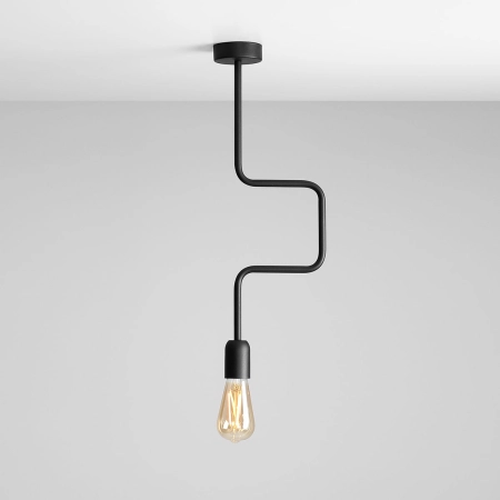 Lampa sufitowa minimalistyczna czarna nowoczesna 857G5 1-PŁ. serii EKO 5