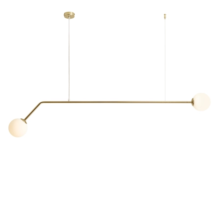 Złoty elegancki żyrandol minimalistyczny do salonu 1064H30 z serii PURE