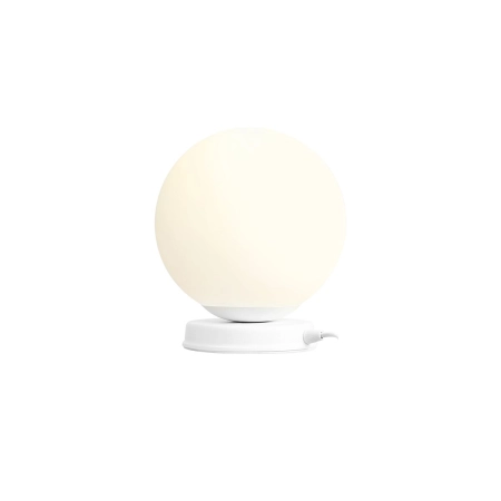 Lampka biurkowa biała z kloszem idealna do gabinetu 1076B_M z serii BALL