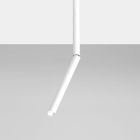 Biała wąska lampa sufitowa nad blat w kuchni 1084PL_G_M z serii STICK 3