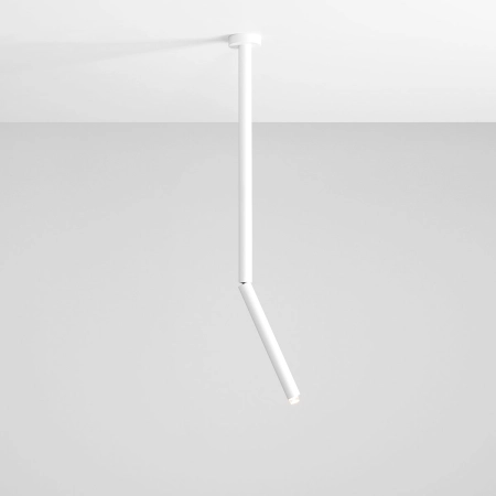 Biała wąska lampa sufitowa nad blat w kuchni 1084PL_G_M z serii STICK 4