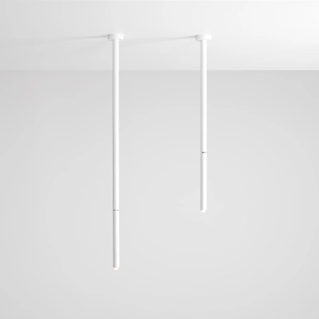 Biała długa lampa sufitowa tuba kierunkowa 1084PL_G_L z serii STICK 3
