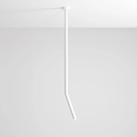 Biała długa lampa sufitowa tuba kierunkowa 1084PL_G_L z serii STICK 4