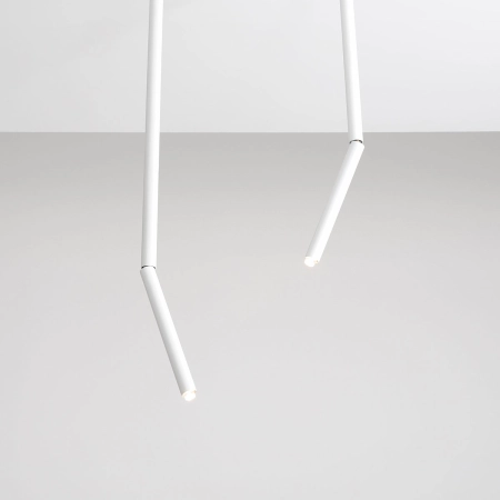 Biała długa lampa sufitowa tuba kierunkowa 1084PL_G_L z serii STICK 5
