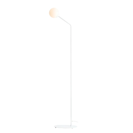 Minimalistyczna, biała, prosta lampa podłogowa 1064A z serii PURE