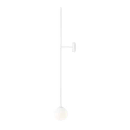 Nowoczesna, biała, długa lampa ścienna do salonu 1080C z serii PINNE