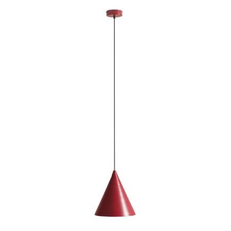 Minimalistyczna, czerwona lampa wisząca do jadalni 1108G15 z serii FORM