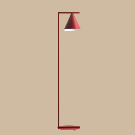 Czerwona, industrialna lampa do pokoju młodzieżowego 1108A15 z serii FORM 3