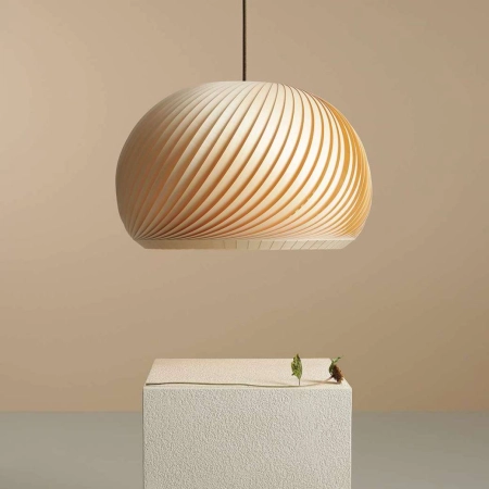 Stylowa lampa wisząca do salonu w stylu cozy 1109G_S z serii NATURE wizualizacja