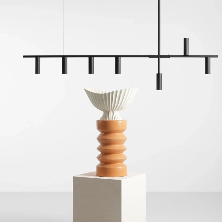 Nowoczesna lampa wisząca z tubami, nad stół 1104T1 z serii TREVO 2