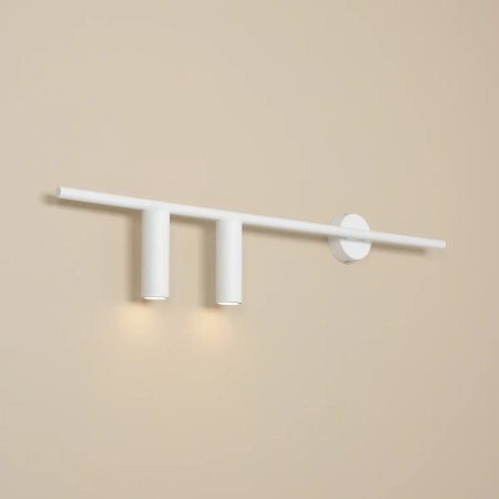 Biały kinkiet w stylu minimalistycznym 1104D z serii TREVO LEWY 2