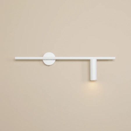 Punktowa, biała lampa ścienna do salonu 1104C_2 z serii TREVO PRAWY 3