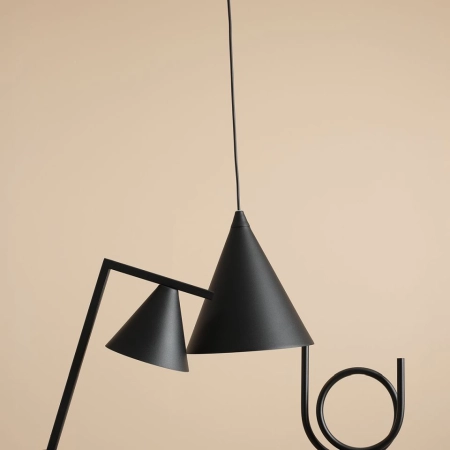 Minimalistyczna, geometryczna lampka biurkowa 1108B1 z serii FORM 5