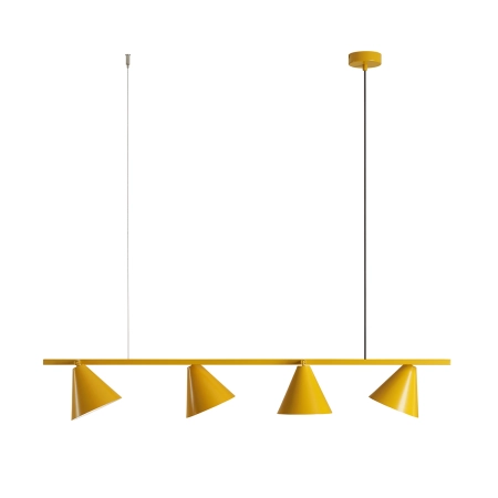 Nowoczesna, żółta lampa wisząca nad stół 1108L14 z serii FORM