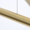 Żyrandol złote tuby na regulowanych przewodach 1072P40 z serii TUBO 8
