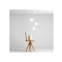 Stylowa, biała lampa sufitowa z 3 białymi kloszami 1094PL_E z serii LIBRA wizualizacja