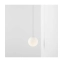 Nowoczesna, biała, długa lampa ścienna do salonu 1080C z serii PINNE 2