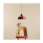 Designerska, czerwona, prosta lampa wisząca 946G15 z serii COMO wizualizacja