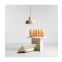 Beżowa, minimalistyczna lampa wisząca do kuchni 946G17 z serii COMO wizualizacja 2