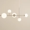 Beżowa, molekularna lampa wisząca nad stół 1092K17 z serii DIONE 5