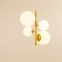 Żółta lampa z kulistymi kloszami, do sypialni 1091L14 z serii BLOOM 2