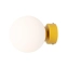 Dekoracyjna lampa ścienna z białym kloszem 1076C14_S z serii BALL