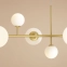 Szeroka, stylowa lampa wisząca nad stół w salonie 1092N40 z serii DIONE 3