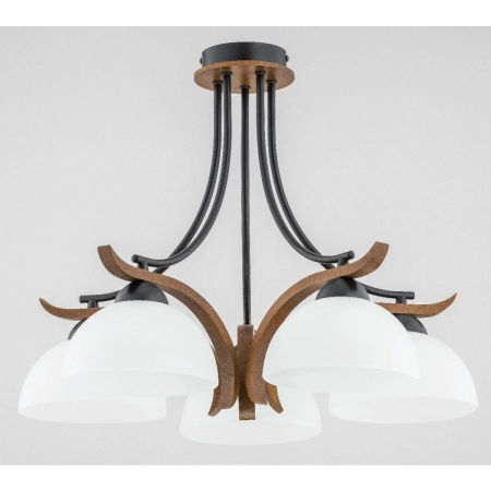 Lampa sufitowa z drewnianymi elementami AL 26125 z serii BAFIA