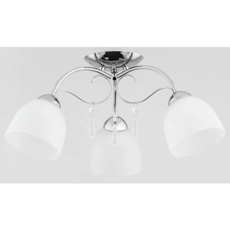 Potrójna lampa sufitowa zdobiona kryształkami AL 27713 z serii NATA