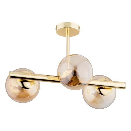 Złota, sztywna lampa sufitowa modern glamour AL 62324 z serii ERAL