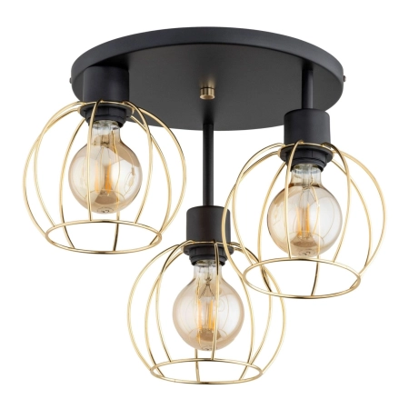 Lampa sufitowa ze złotymi, drucianymi oprawkami AL 62350 z serii ORSO