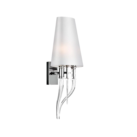Ozdobna, abażurowa lampa ścienna 2xE14 AZ0087 z serii DIABLO WHITE