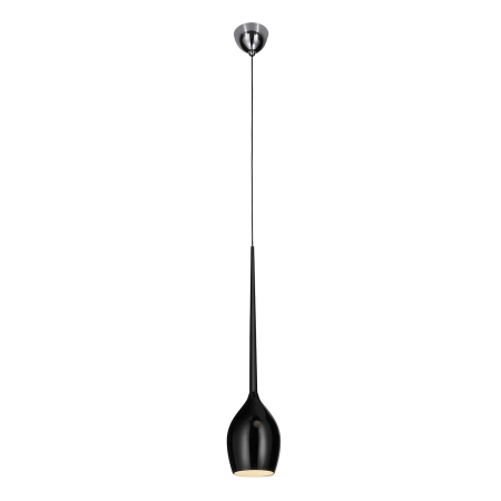 Minimalistyczna, czarna lampa wisząca AZ0130 z serii IZZA SHINY BLACK