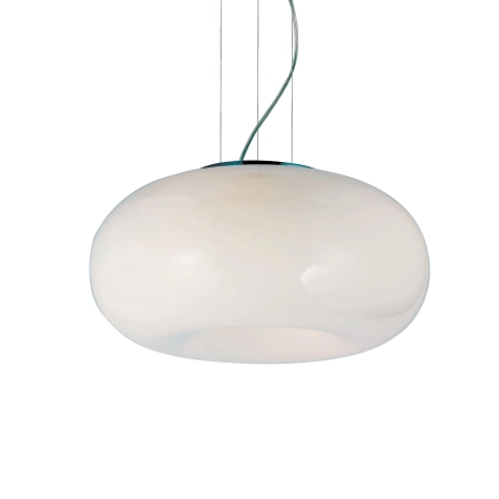 Designerska lampa wisząca biała oponka ⌀38cm AZ0205 z serii OPTIMA