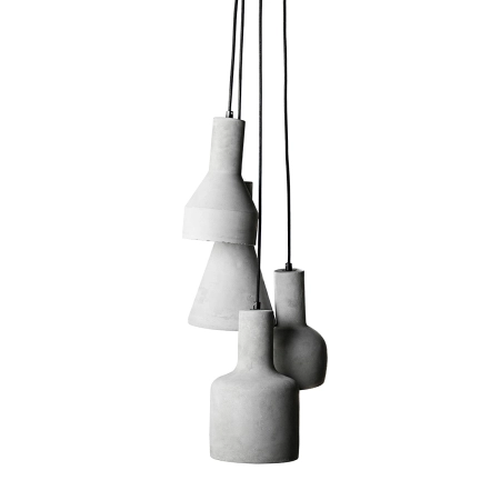 Lampa z betonowymi kloszami w surowym stylu AZ1030 z serii KARINA