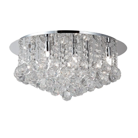 Lampa sufitowa glamour, wiszące kryształy ⌀58cm AZ1288 z serii BOLLA