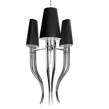 Duża, elegancka lampa wisząca do salonu AZ1344 z serii DIABLO BLACK