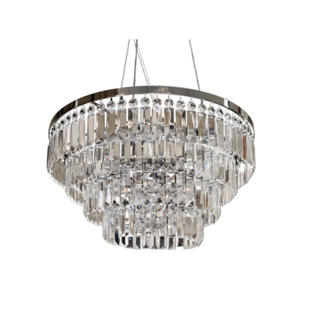 Luksusowa lampa wisząca / plafon ze szklanymi kryształami w stylu glamour AZ2107 - Salerno