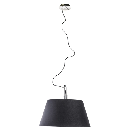 Abażurowa, czarna, klasyczna lampa wisząca AZ2292 z serii ALICANTE