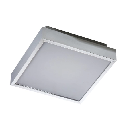 Srebrny plafon LED do łazienki 30x30cm 4000K AZ2477 z serii ASTERIA