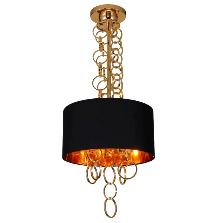 Czarno-złota, elegancka lampa wisząca AZ2678 z serii KATE