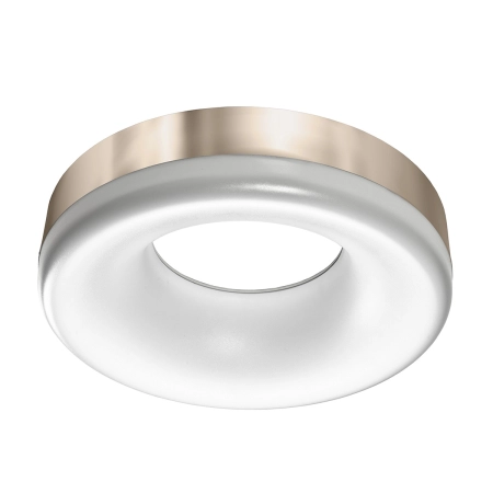 Okrągła lampa sufitowa w kolorze satyna nikiel AZ2946 - Ring LED 3000K