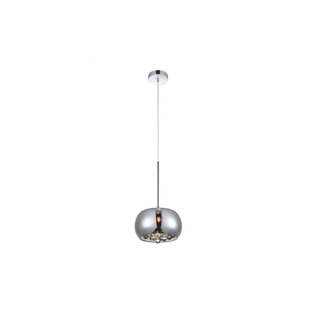 Elegancka chromowana lampa wisząca z kryształkami AZ3082 z serii BURN