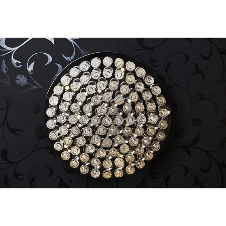 Złota elegancka lampa sufitowa z kryształkami AZ3084 z serii BOLLA 4