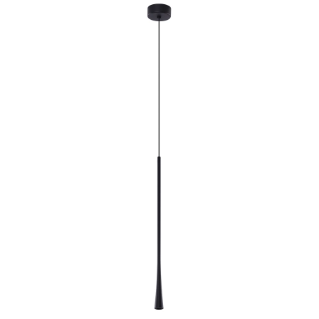 Wąska tuba lampa wisząca czarna minimalistyczna AZ3092 z serii KALIA